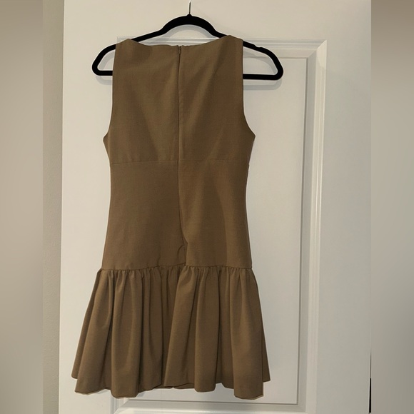 Zara Brown Sleeveless Midi Dress - Picture 2 of 2